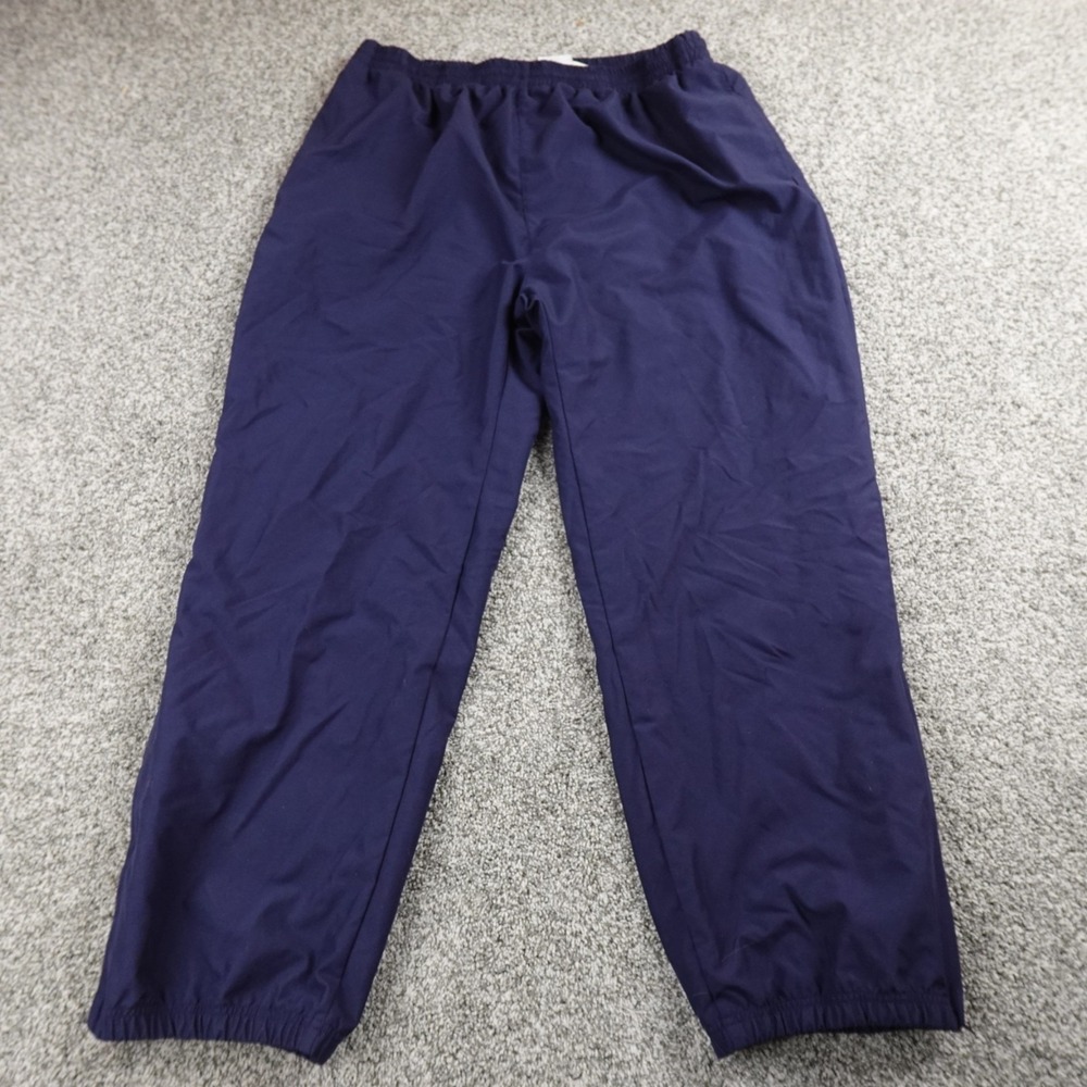 VTG Champion Pants Mens XL Blue Zip Drawstring Track Windbreaker Jogger 90s Y2K